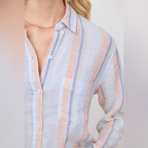Rails Charli Shirt, Biarritz Multi Stripe - M - Picture 5 of 12